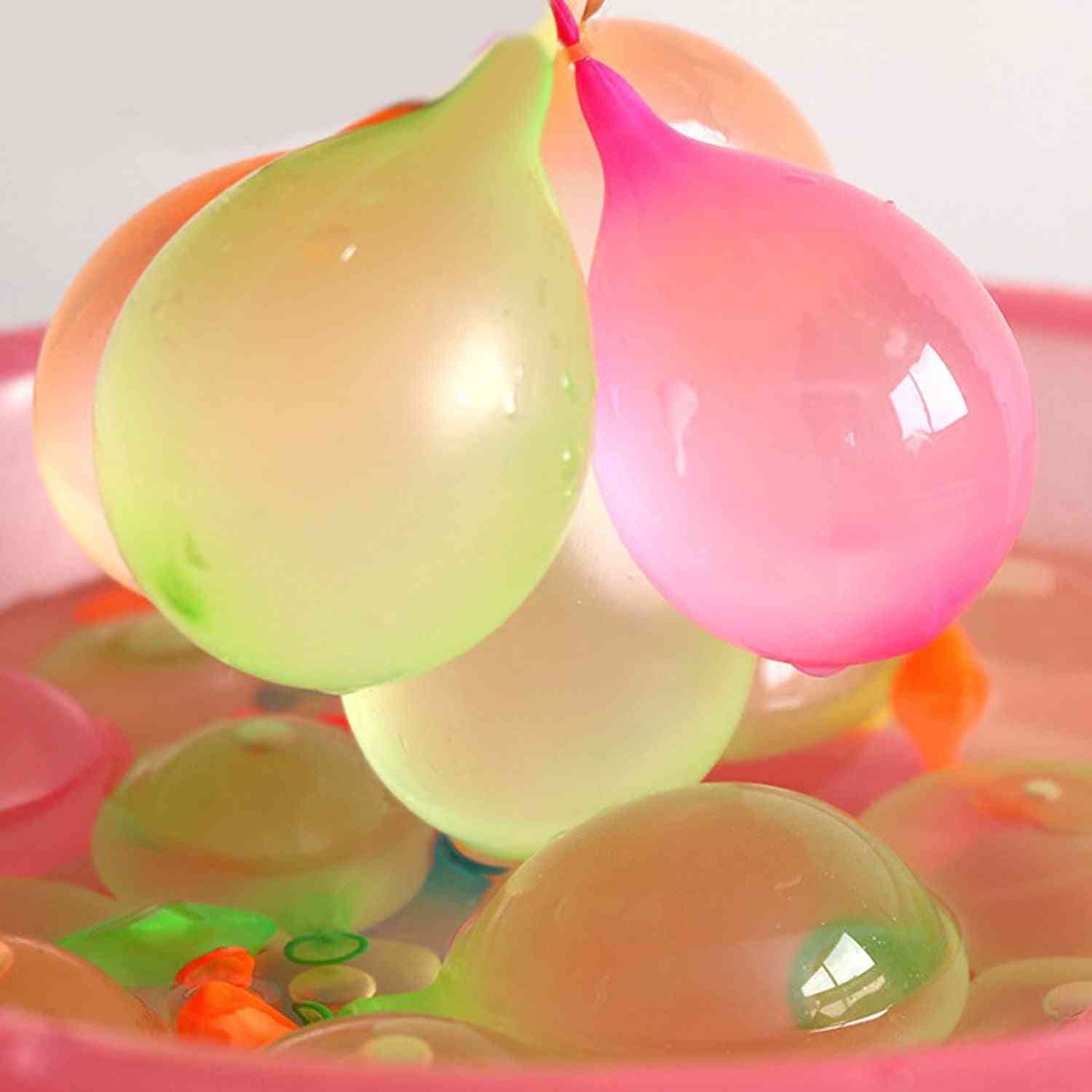 Bricolaj de vară cu bile de apă în aer liber cu baloane benzi de cauciuc - jucărie cu instrument de reumplere rapidă și ușoară