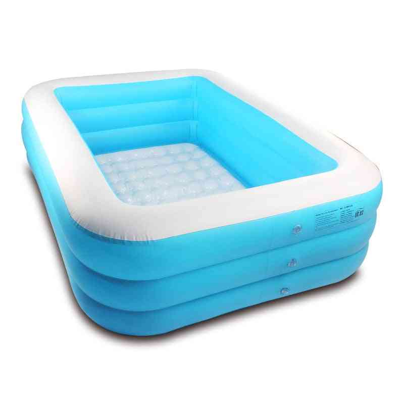 Piscina gonfiabile in pvc per bambini giocattoli da bagno - piscina con fondo a bolle addensato divertimento acquatico per famiglie - 01