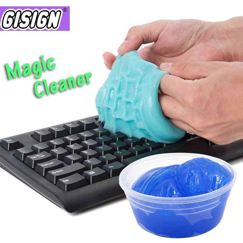 60 ml слуз lizun за почистване на клавиатура лепило, магически гел супер прах чиста глина кал доставя играчки за лаптоп клавиатура