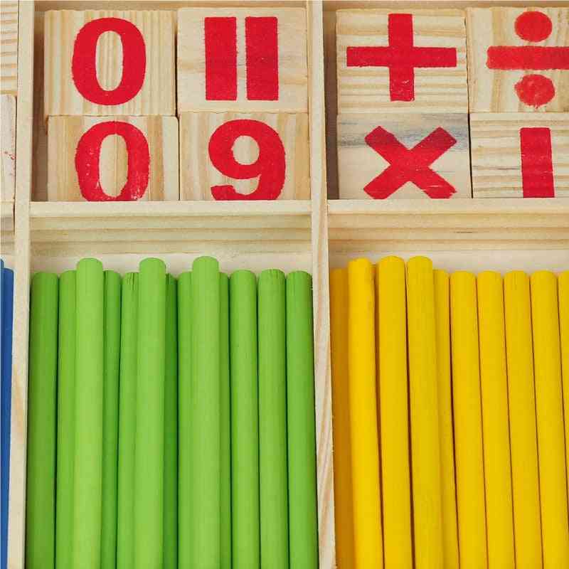 Digitalna palica učni pripomoček matematika razsvetljenje - lesena izobraževalna igračka za