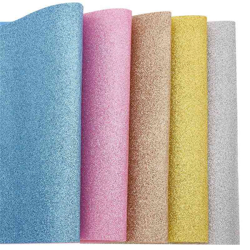 A4 Glitter Felt Fabric Colorful Material - Diy Sewing Fabric For, Bags Crafts