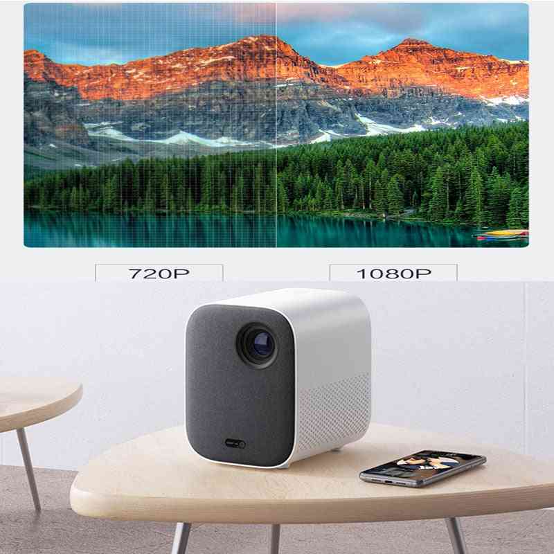4k video dlp projektor 1080p full hd -ai hang- és távirányító 2gb ddr3 házimozihoz (fehér)