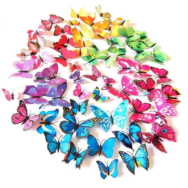 Umjetni šareni leptir, ukrasni kolci