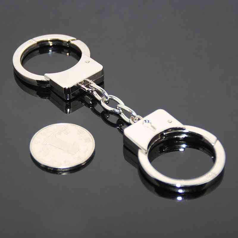 Simulated Police Handcuffs, Keychain-pretend Play Toy
