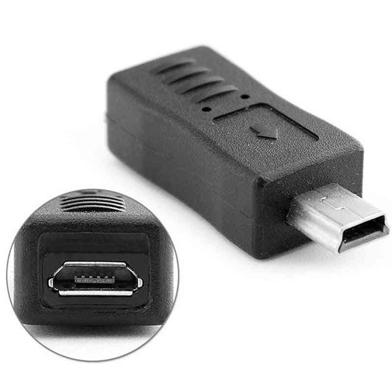 Crni mikro mini usb adapter adapter za pretvarač punjača