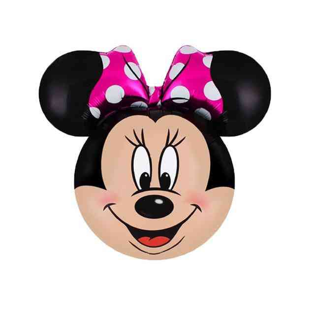 Mickey gigante, balão minnie mouse - folha de desenho animado, decorações para festas de aniversário de crianças - 1 unidade miki