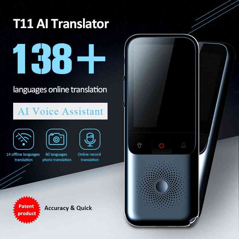 új, valós időben offline elérhető hordozható t11, intelligens hangfordító 138 nyelven