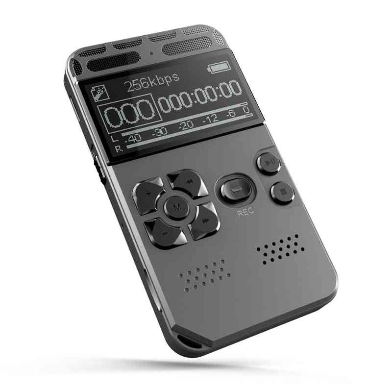 Professional Hd Digital Voice Recorder - One Button Record, Noise Reducation Dictaphone And Usb Rechargeable
