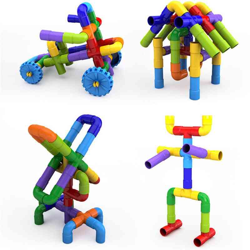 Bloques de tubería creativa construcción 3d -juguetes educativos para niños- 1