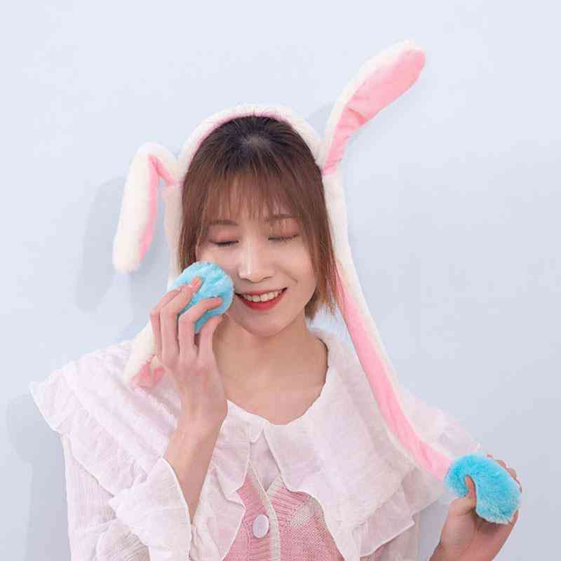 Rabbit Ear Design Hat-paw Up-down Moving Hairpin