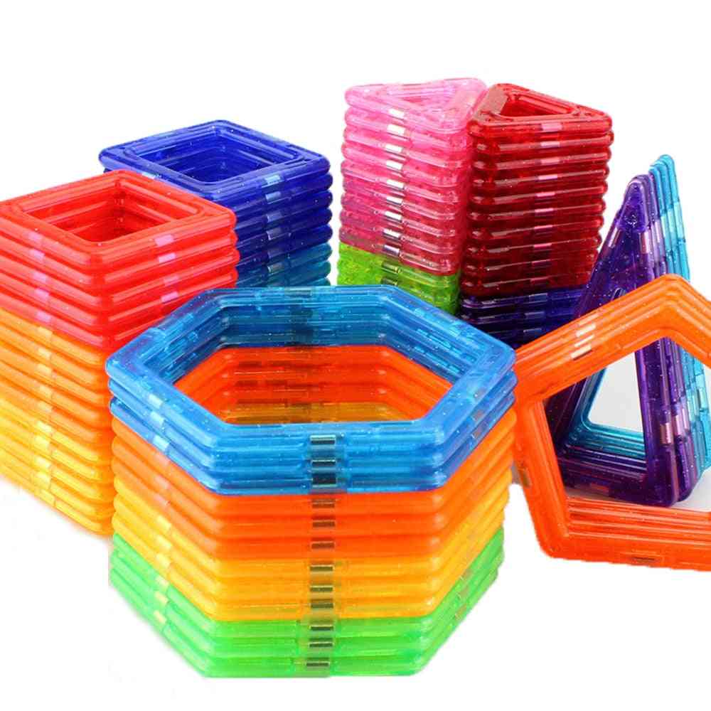110 Stück magnetische Bausteine Modell & Bau Spielzeug für Kinder - 110 Stück mit Tasche
