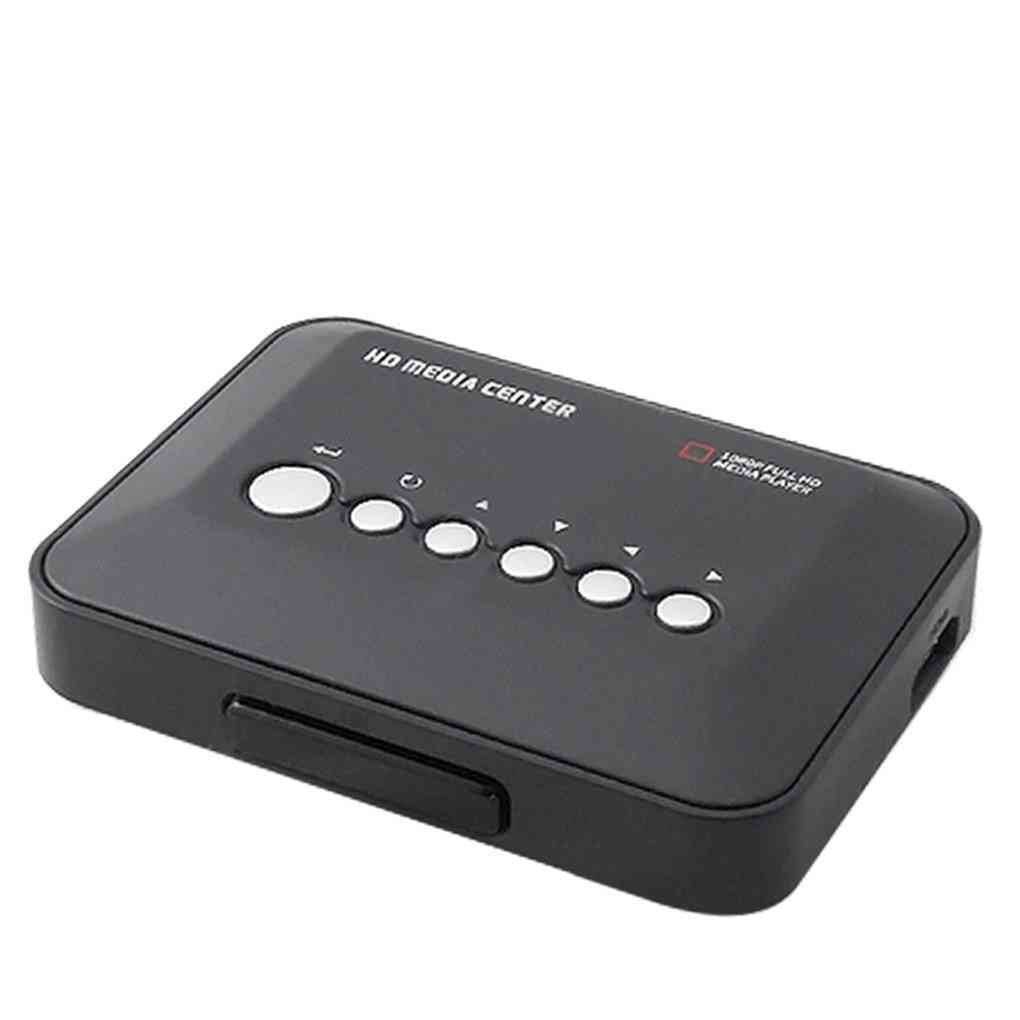Mini full hd1080p mkv hdd hd media player center, usb sd mmc remote controller player eu / us / uk / au plug - au plug