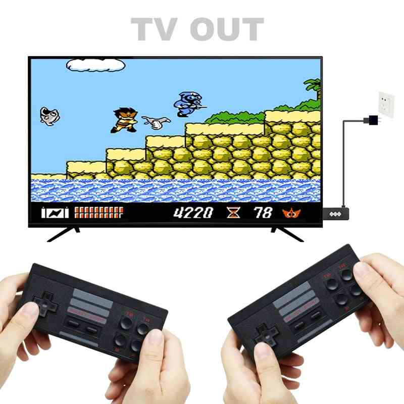Usb Wireless Handheld Tv Video Game Console With Game Stick And Charging Cable