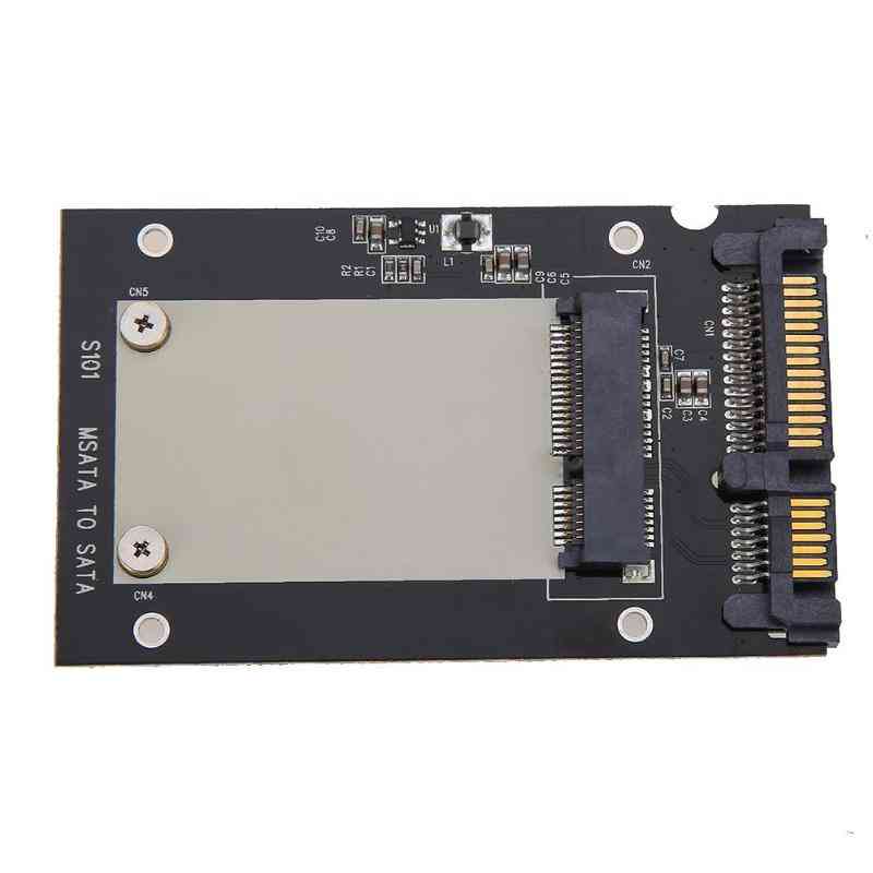 Universal Msata Mini Ssd To 2.5 Inch Sata 22-pin Converter Adapter Card