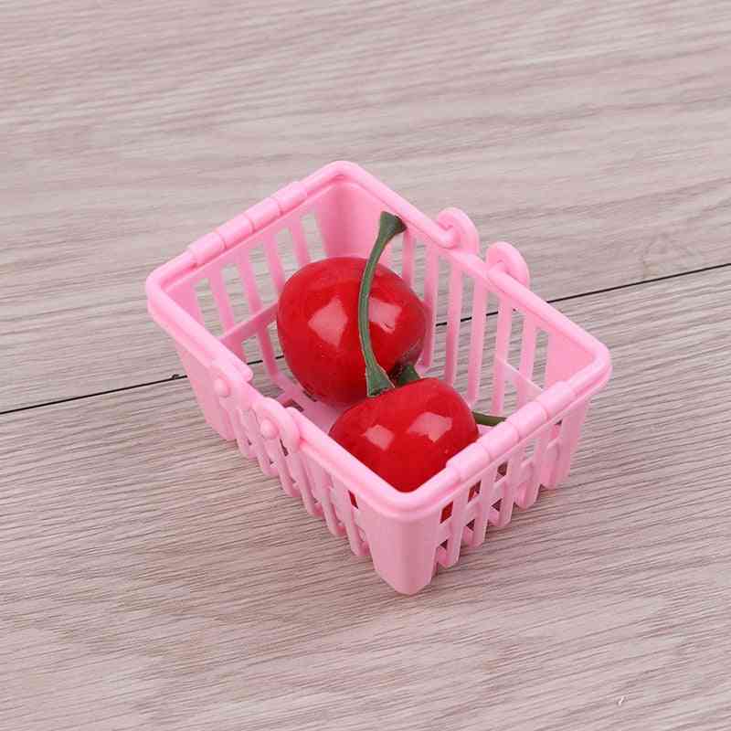 Mini Hand Basket Model - Doll House Miniature Furniture