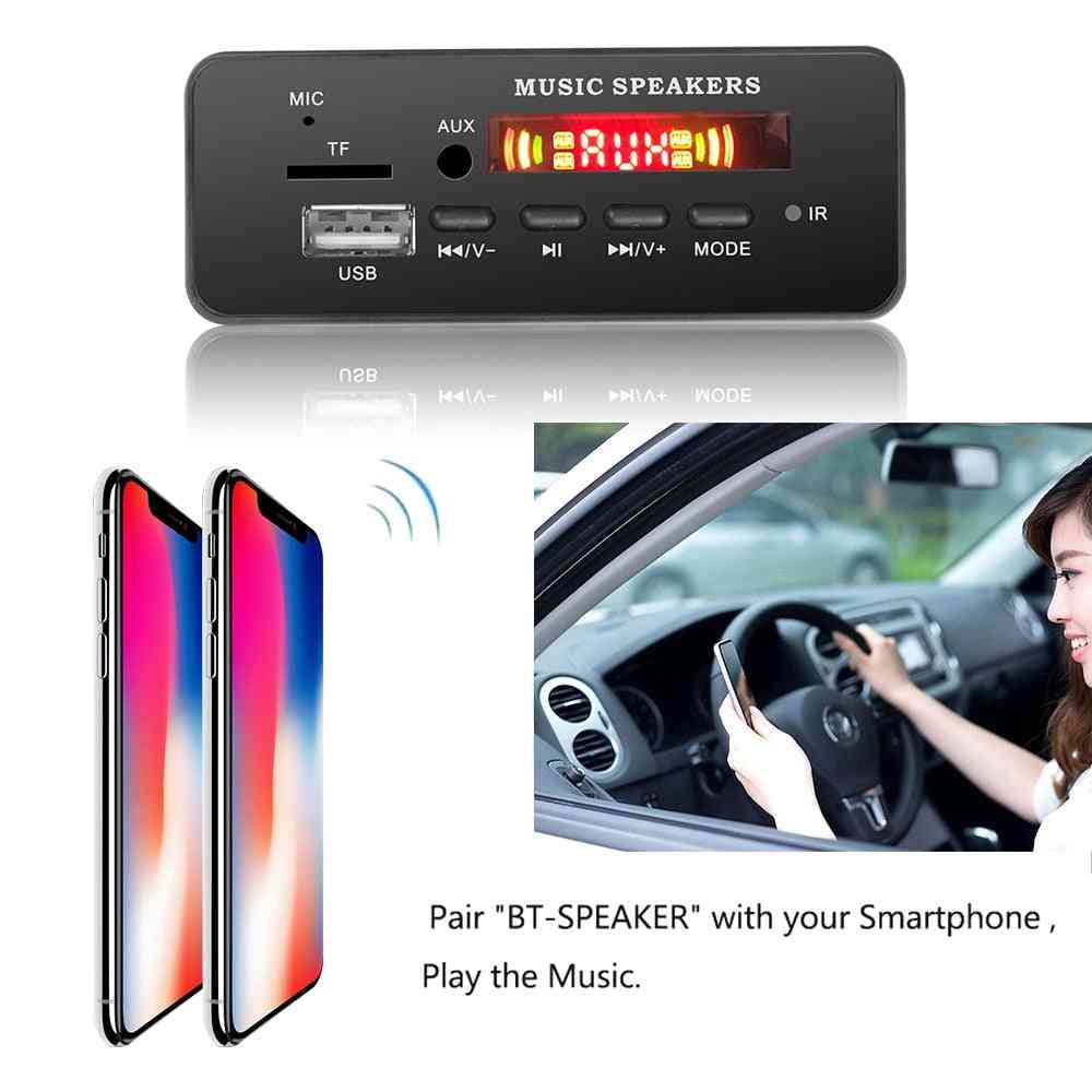 Wireless MP3 WMA Decoder Board Fernbedienung Player - 12V Bluetooth 5.0 USB FM Aux TF SD-Karte Modul Autoradio MP3-Lautsprecher (andere) -