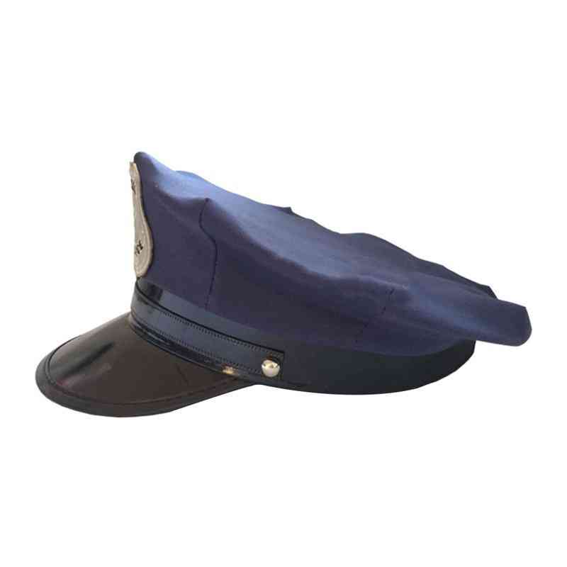 Octagon Police Cap Occupations- Classic Adults Police Military Hat Stage Show Cap For Party Cosplay Performance Masquerade