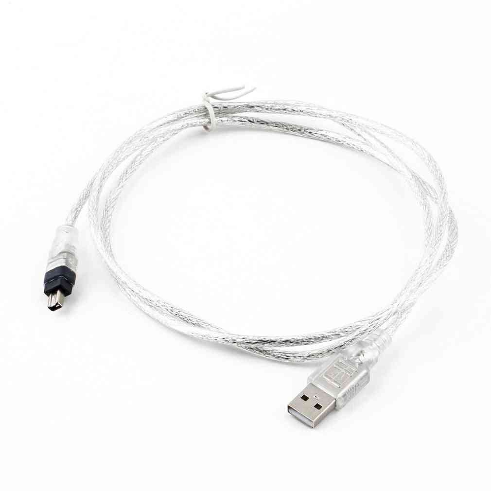 1,2 m USB 2.0 hane till firewire ieee 1394 4-stifts, ilink adapterkabel -