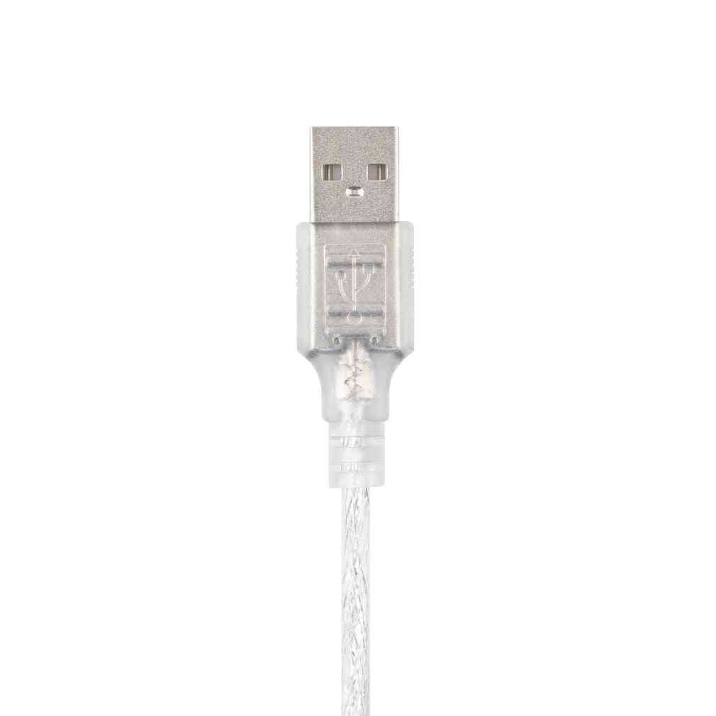 1.2m Usb 2.0 Male To Firewire Ieee 1394 4 Pin - Ilink Adapter Cable