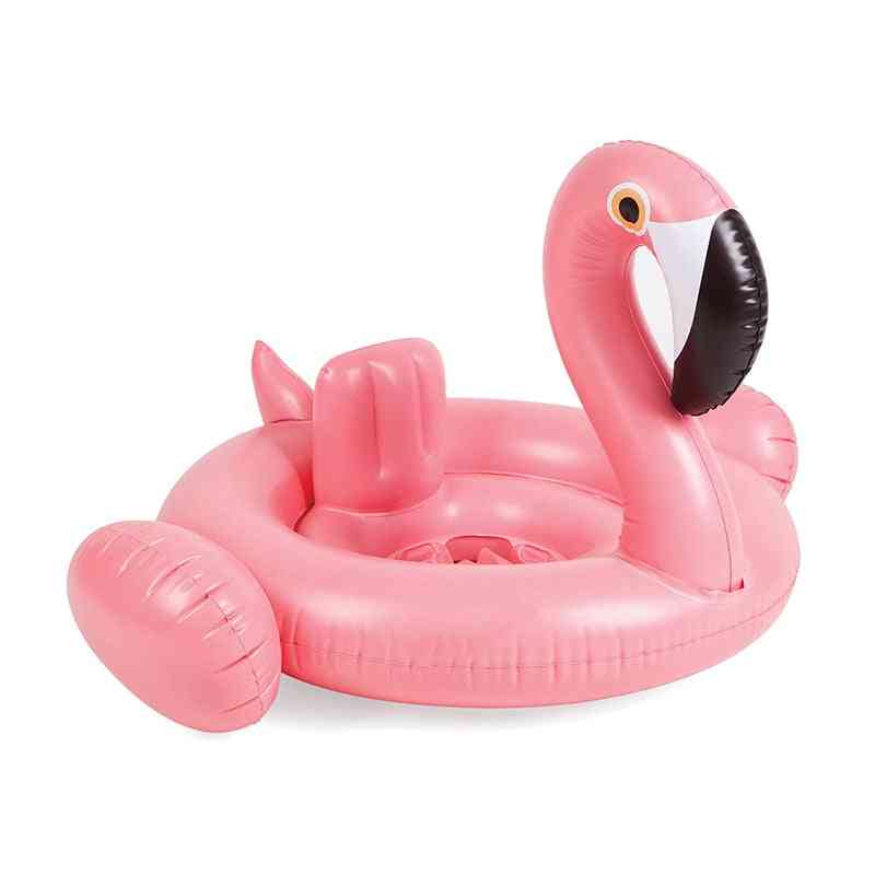 Oppustelig flamingo svane kæmpe pool svømmerlegetøj til børn baby svømningsring - flamingo
