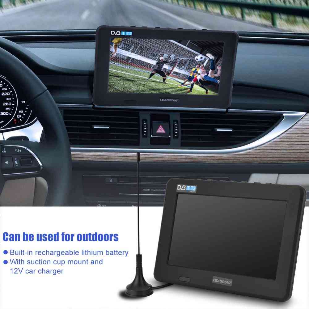 7inch, Hd Portable Digital Analog Tv For Home/car
