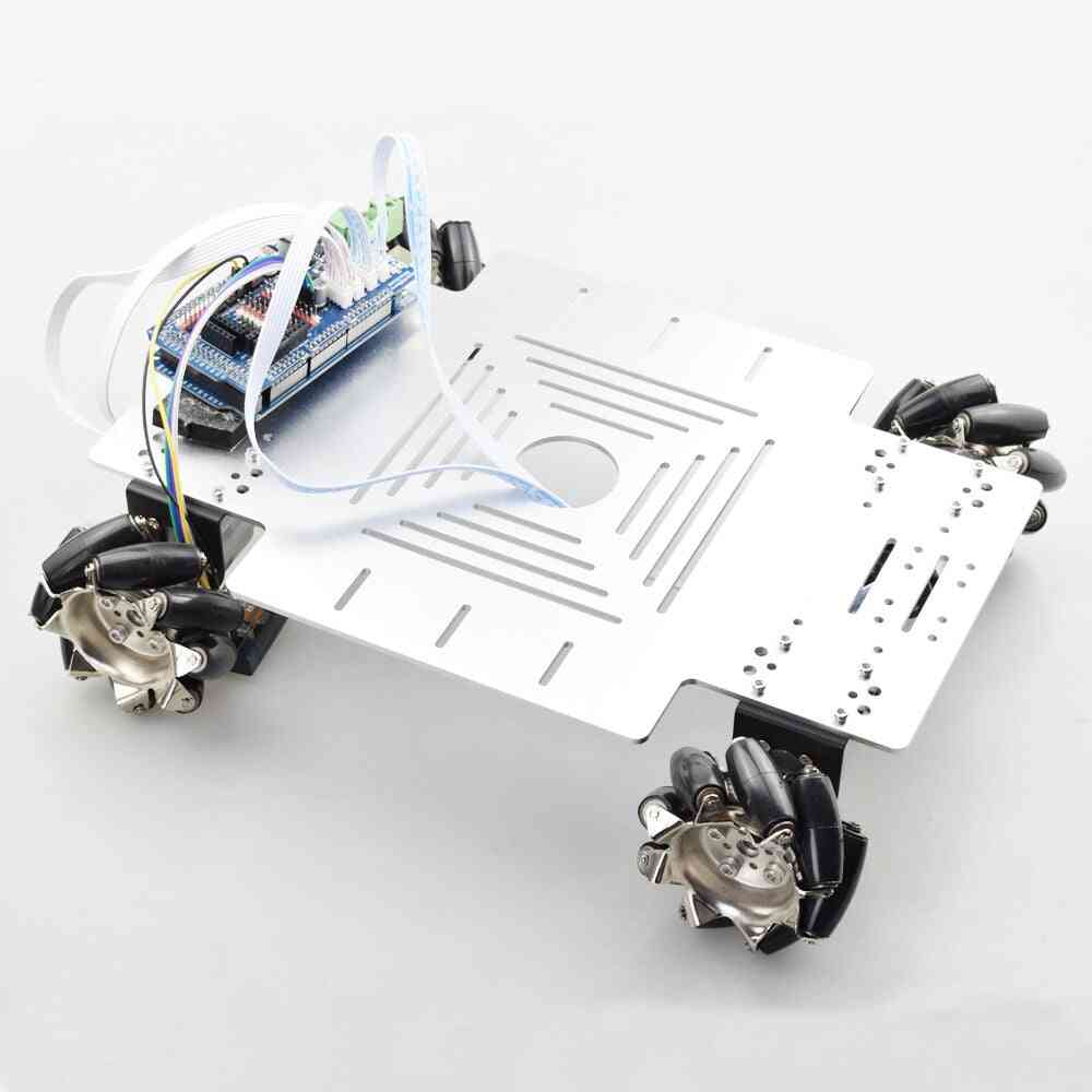20kg Big Load Smart Rc Mecanum Wheel Robot Car Chassis Kit Omni Platform With Ps2 Mega2560 Controller For Arduino Project (1 Set Rc Robot)