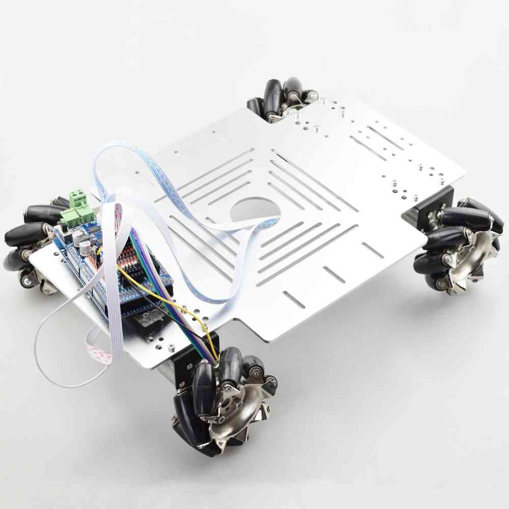 20kg Big Load Smart Rc Mecanum Wheel Robot Car Chassis Kit Omni Platform With Ps2 Mega2560 Controller For Arduino Project (1 Set Rc Robot)