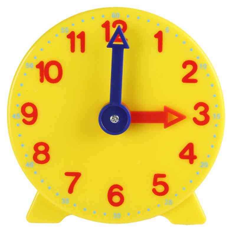 Student leren, leraar versnellingsklok 4 inch 12/24 uur educatief horloge - 16st