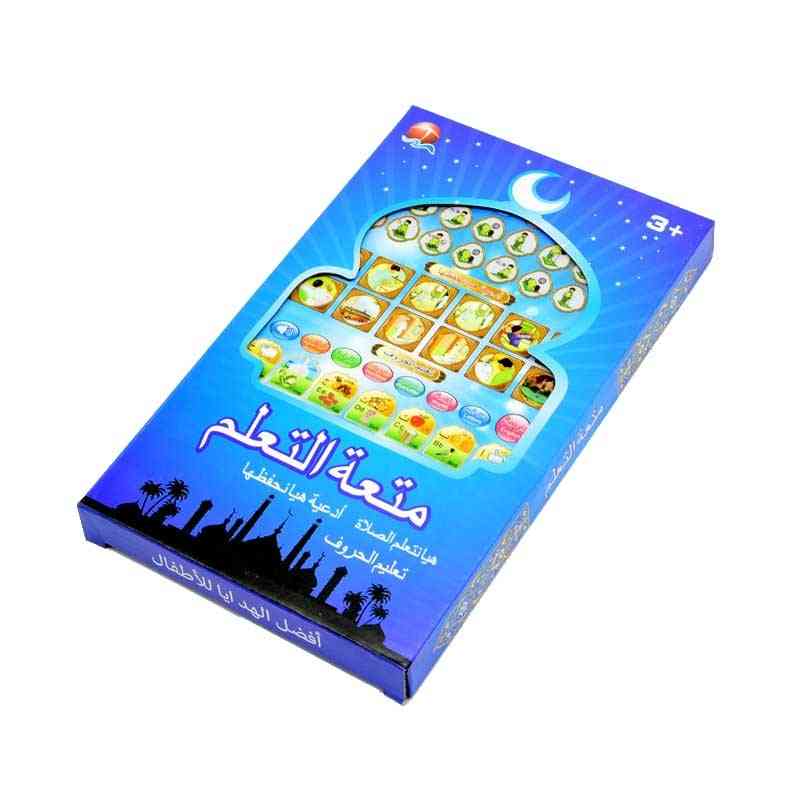 Tableta educativa de aprendizaje de palabras y corán árabe para niños musulmanes - azul