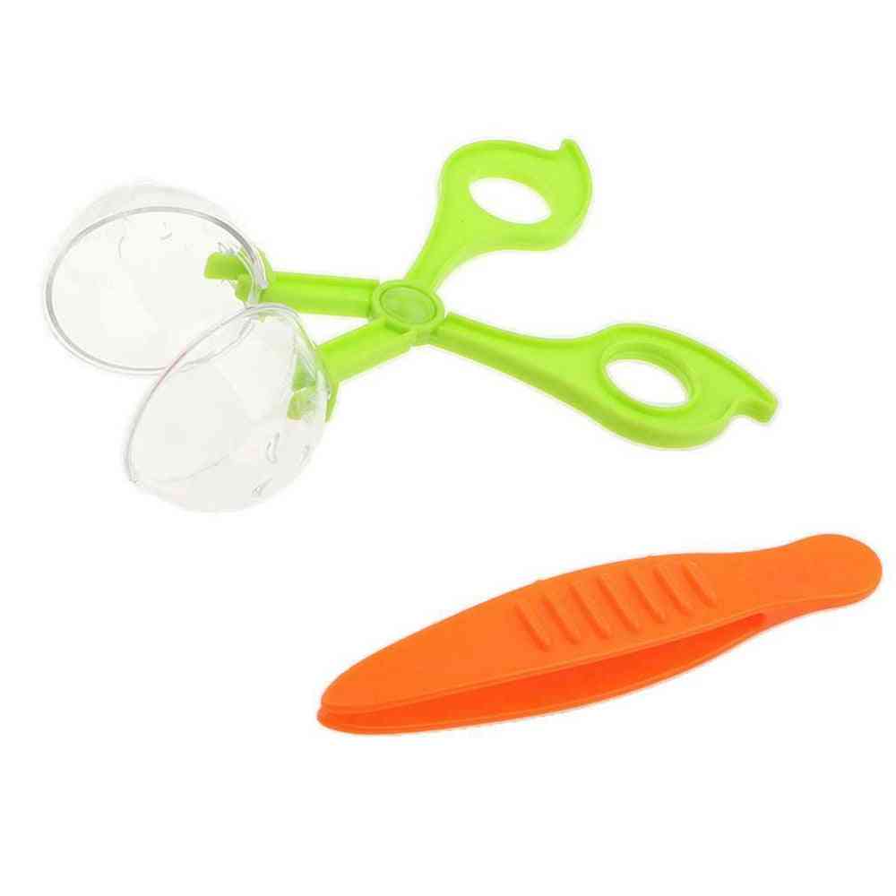 Pinzette a forbice in plastica kit giocattolo per esplorazione della natura - strumento per insetti per bambini -