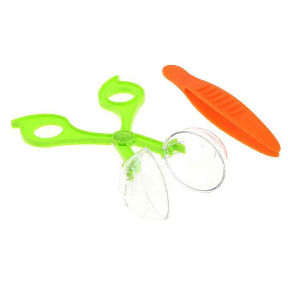 Plastic schaar klem pincet natuur exploratie speelgoed kit - kids insect tool -