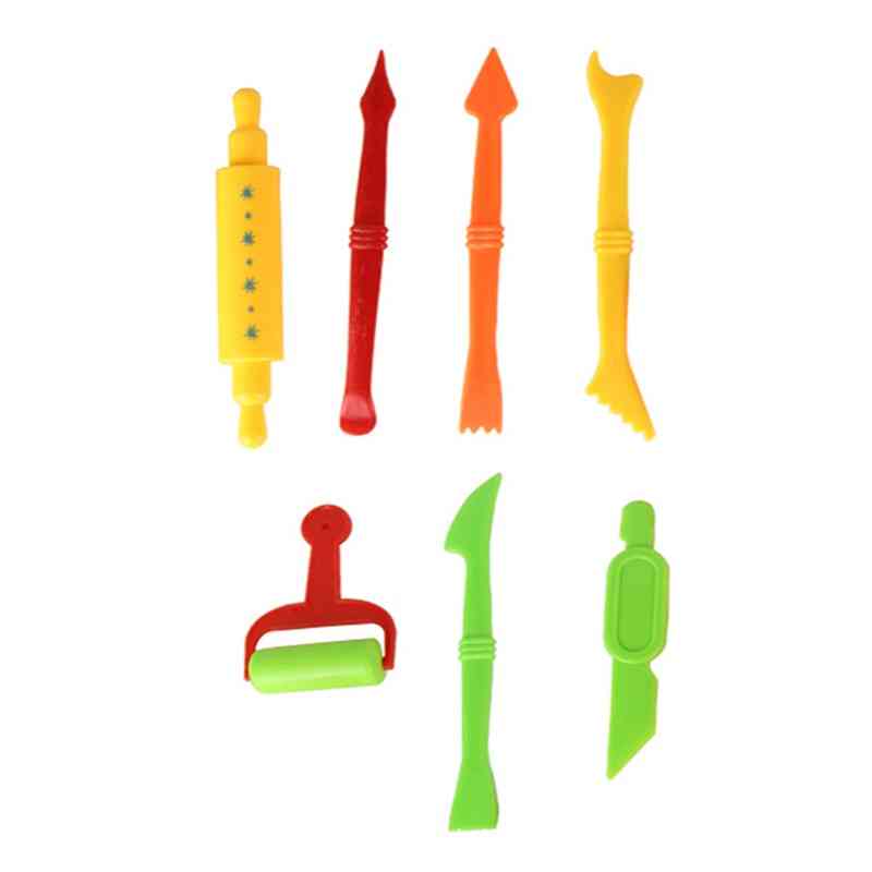 Plasticine Modeling Clay, Play Dough - Cutters Moulds Kit
