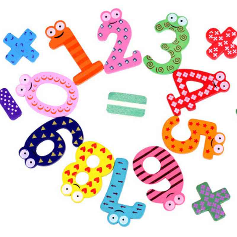 Montessori dětské číslo, magnetická figurka, dřevěná vzdělávací matematika pro děti