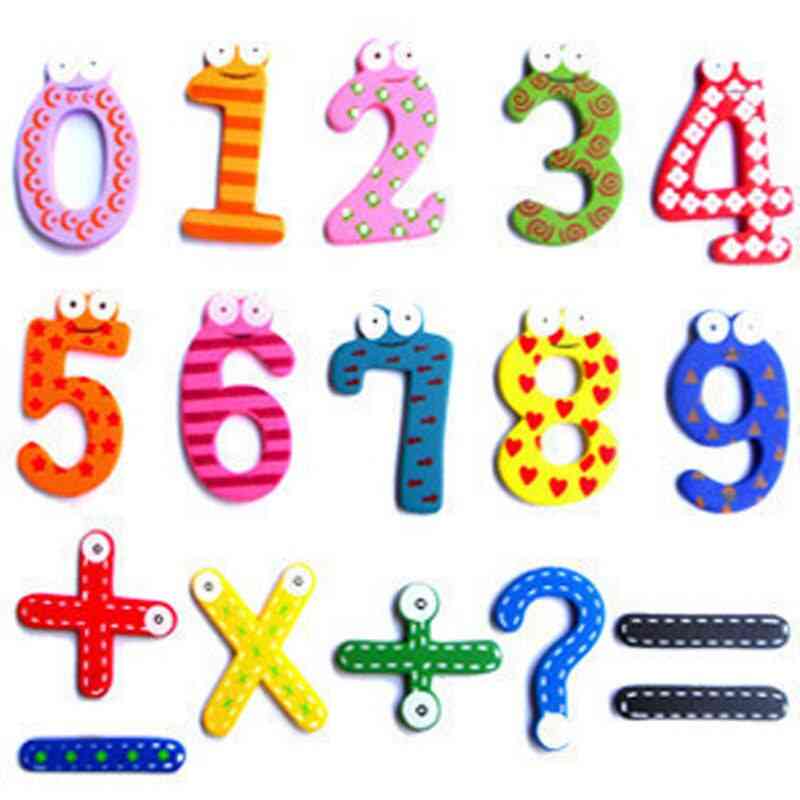 Número de bebé Montessori, palo de figura magnético, juguetes educativos de madera para niños de matemáticas -