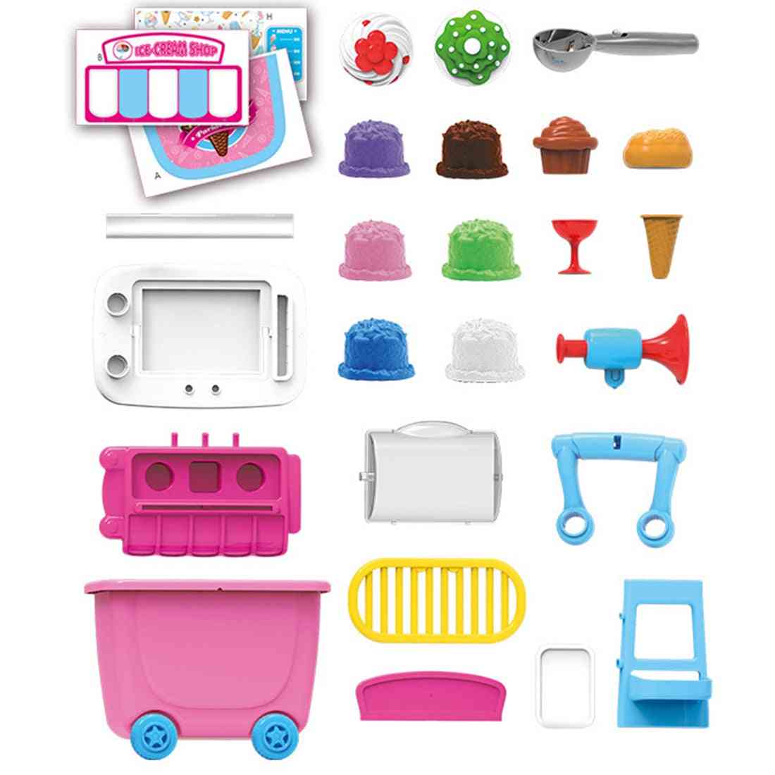 Ice Cream Food Truck Groceries Toy Playset