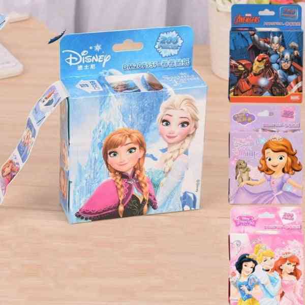 Disney Mickey gefroren Elsa, Anna entfernbare Aufkleber - Prinzessin Scrapbooking für Dekor, Computer Notebook Cartoon Spielzeug Aufkleber - 12 Stück zufällig