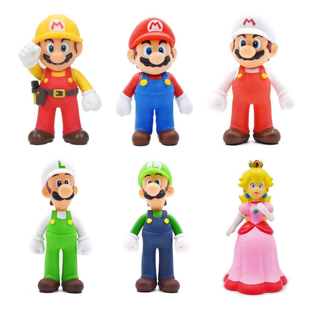 8-15cm Super Mario Figurer Leker - Mario Bros Bowser Luigi Koopa Yoshi Mario Maker Odyssey PVC Action Figur Modell Dukker Leker Gave - A