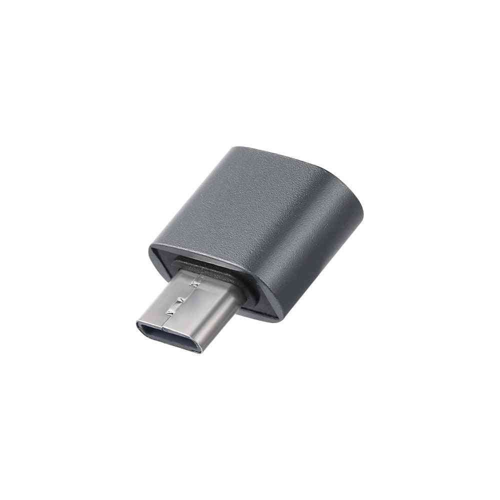 Metalowy adapter usb-c 3.1 typ c na usb 3.0 konwerter otg do smartfonów z systemem Android typ c adapter otg 18 * 18 * 9mm - czarny