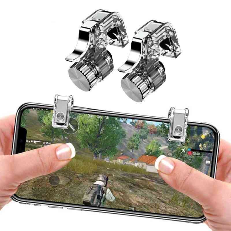 Metal Gamepad Pubg Mobile Trigger Control Smartphone, L1r1 Gaming Shooter For Iphone Android Z2