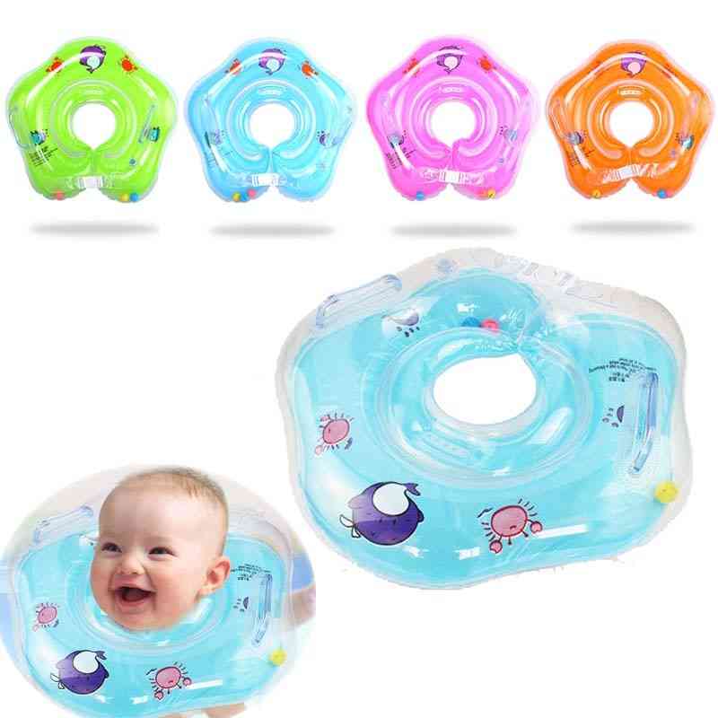 Neck Ring, Inflatable Tube For Infant's Safe Swimming And Floating Cup Holder