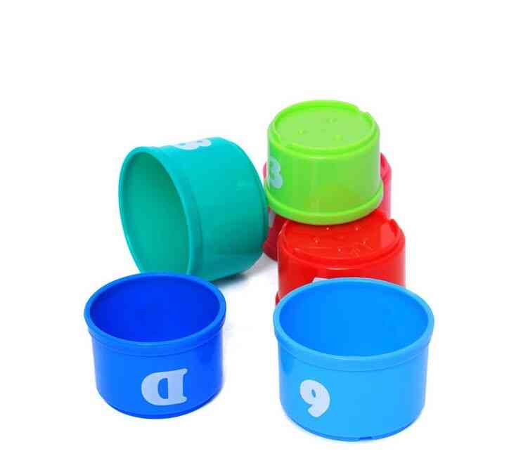 Educational Letters Piles Folding Cups, Lovely Bear Cup Stacking