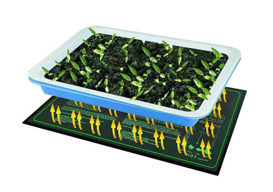 Tapis chauffant pour semis - étanche, coussin de démarrage de clone de propagation de germination de graines de plantes - 24x52cm