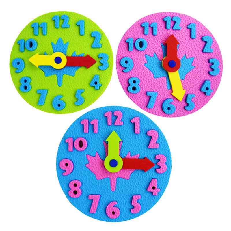 Diy Manual Eva Clock Teaching-educational Toy