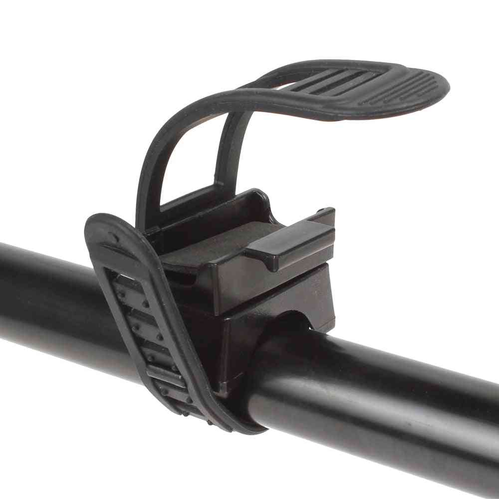 Universal Bicycle Flashlight Holder-  Mount 360 Degree, Adjustable Rubber Straps Clip Clamp