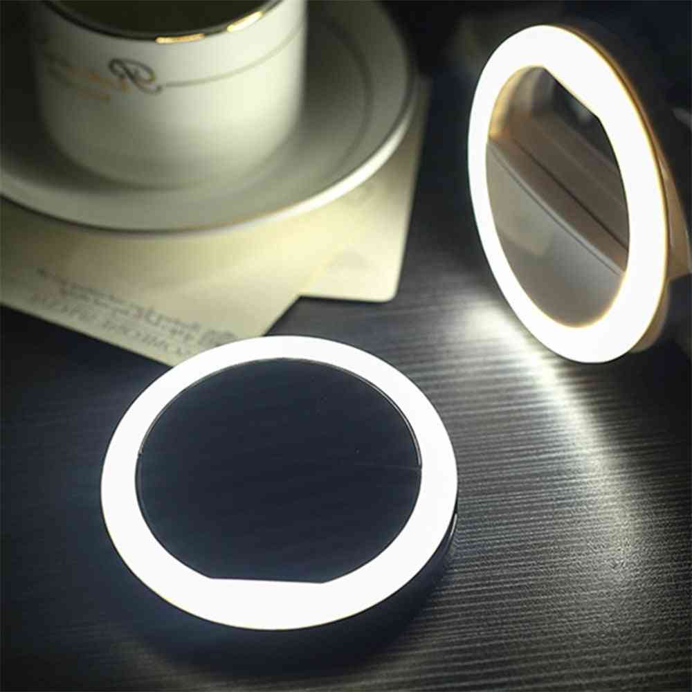Led ring flash универсална селфи светлина - преносим мобилен телефон, селфи лампа, светещ пръстен клип