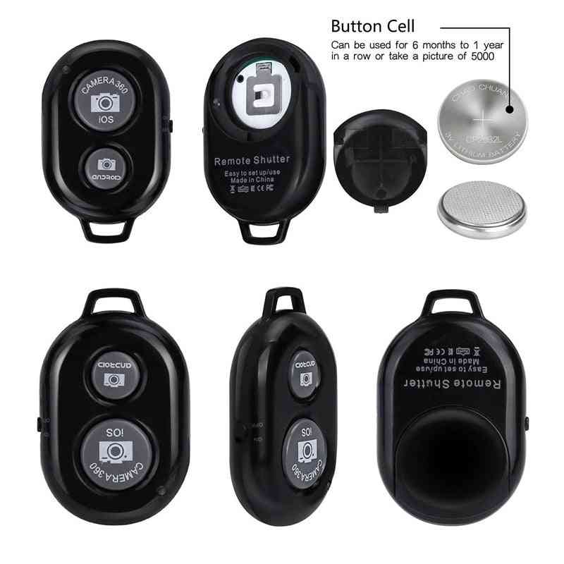 כפתור צמצם לבקר מצלמה אביזר סלפי, בקרת צילום מתאם, כפתור Bluetooth מרחוק לסלפי