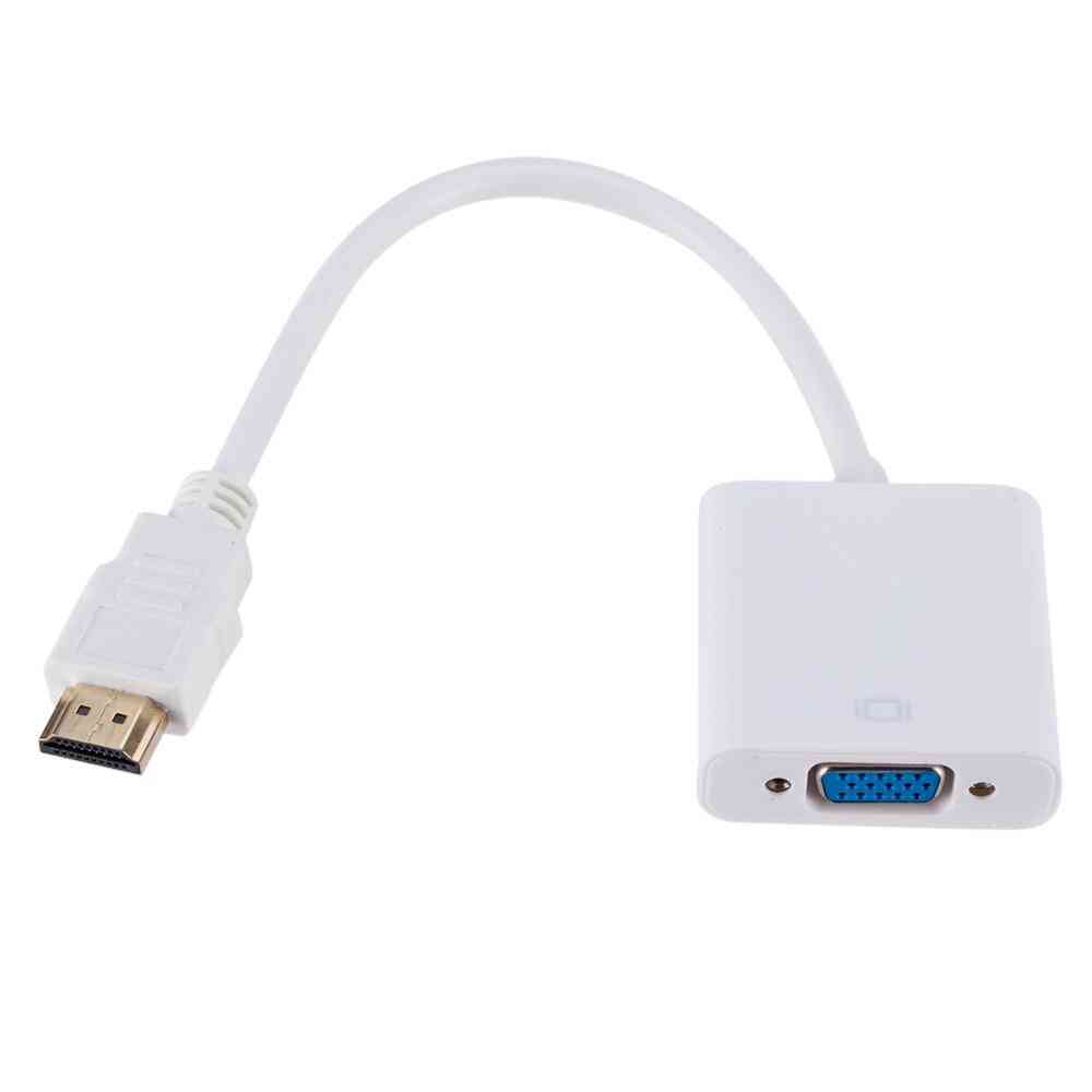 Hdmi To Vga Cable Converter For Pc, Laptop And Tablet
