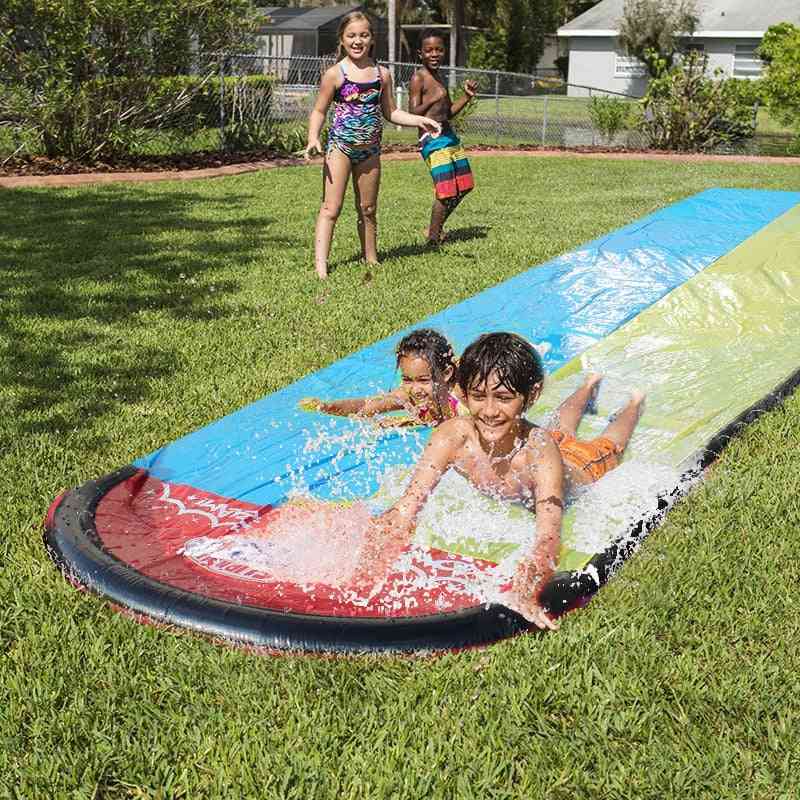 Obrovský vodný šprint šmykľavka zábava trávnik bazén pre deti