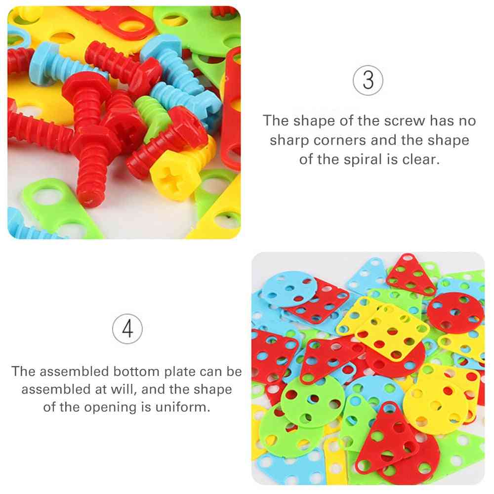Barnes boreskrue puslespill monterte leker - lærer pedagogisk spill for barn - wj3091a