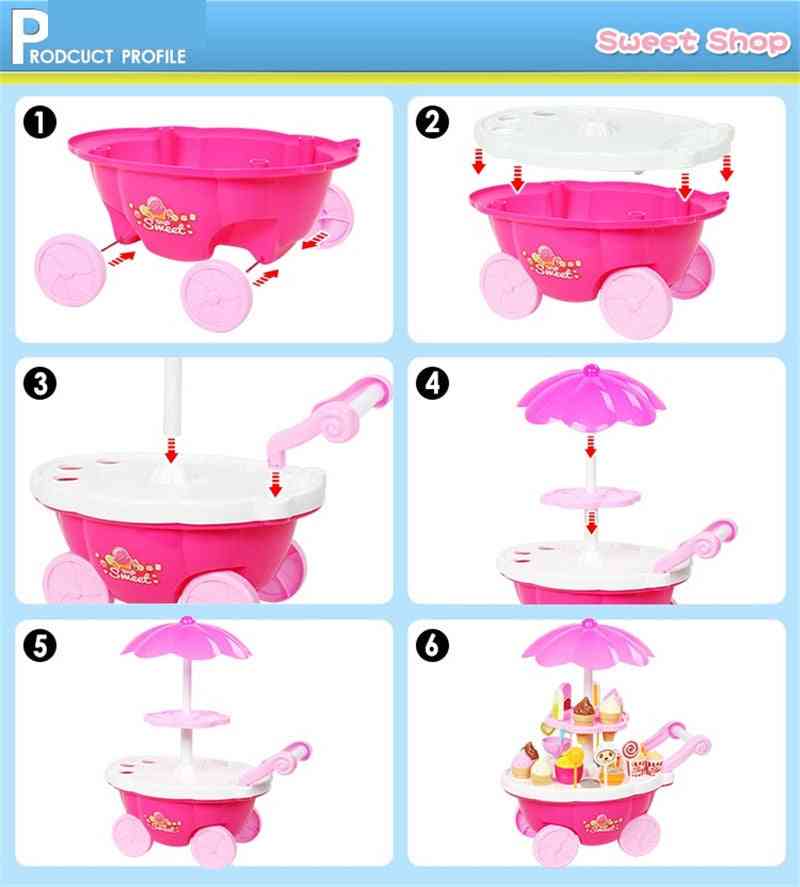 Ice Cream Candy Trolley House Play Game For Kids